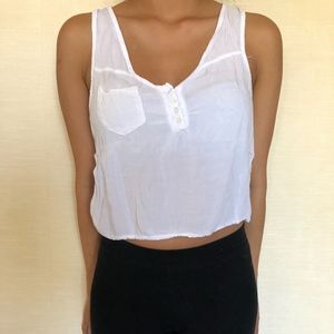 White Crop Top